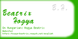 beatrix hogya business card